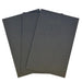 three sheets of 1 mm black foam for creating fishing flies