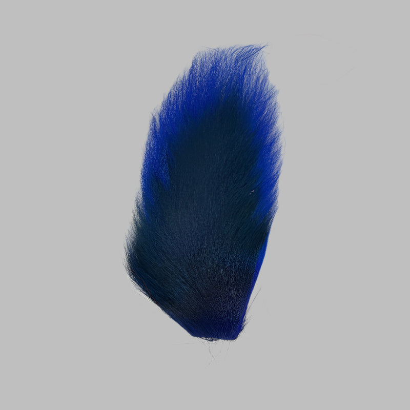 Medium bucktail tuft, vivid blue