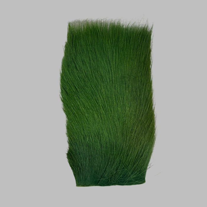 Bright Green  colored deer belly hair patch