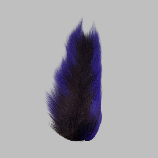 Bright purple colored bucktail