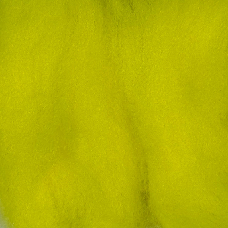 Fly-tying dubbing, neon yellow-green fibers