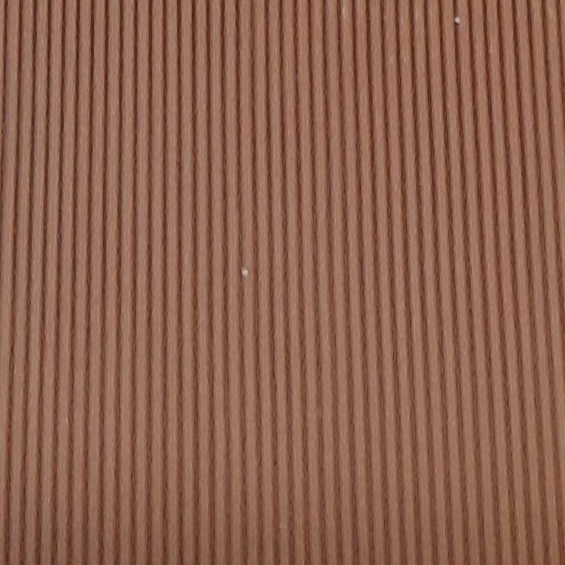 Round rubber strip, solid brown ribbed texture