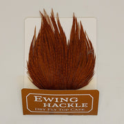 Brown dry fly top cape with full feather tips