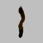 Brown calftail/kiptail tail with black end and pointed tip