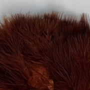 Marabou select plumes in brown with soft, dense feather fibers