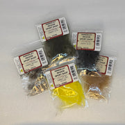 C.D.C. dubbing packs with region shop labels, assorted natural and dark colors