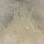 Off-white C.D.C. feather fibers, loose pile for fly tying
