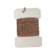 Copper-brown chenille tinsel roll with gold-toned sparkle