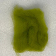 Chartreuse green fly tying dubbing fibers clump, soft and fluffy