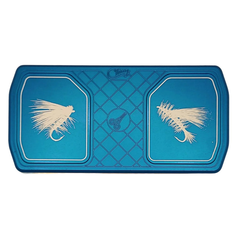 Mag Grab blue rectangular tray with two white fish lure icons