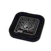 Mag Grab with dark square base and butterfly fish graphic