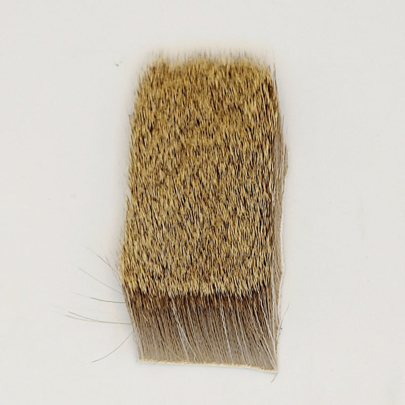 Deer hair comparadun fly dressing tuft, natural brown