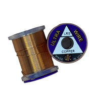 Ultra Wire spool with copper wire wound around a clear plastic holder.