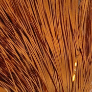 Copper metallic tinsel marabou fringe with reflective strands