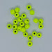 Close up of Cyclops Beads Chartreuse