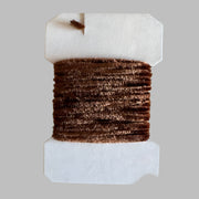 Rayon chenille yarn spool, brown