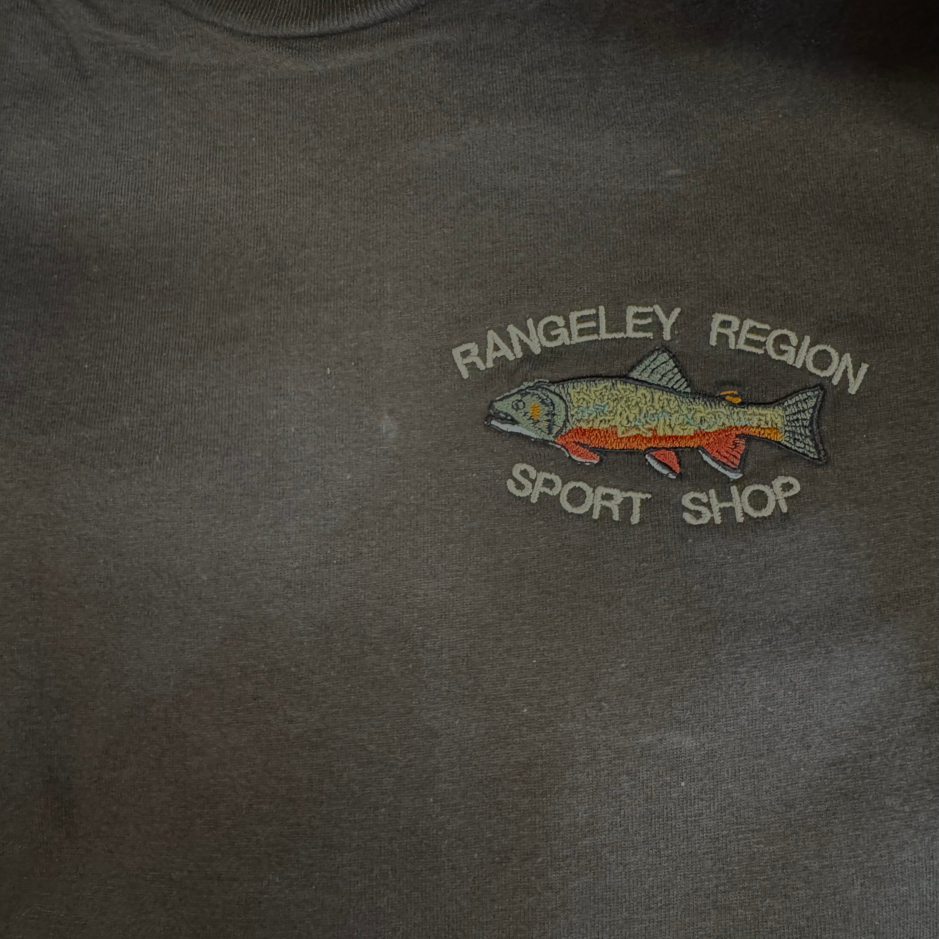 Gildan Embroidered Brook Trout T-shirt - Rangeley Region Sports Shop