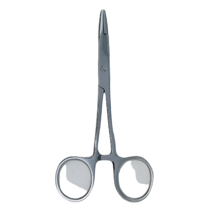 Dr. Slick eco scissor clamp with two round finger loops, metallic finish
