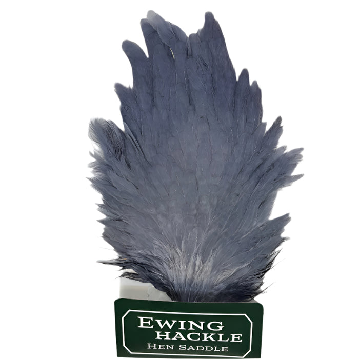 Dyed Dun colored Hen Saddle Hackle