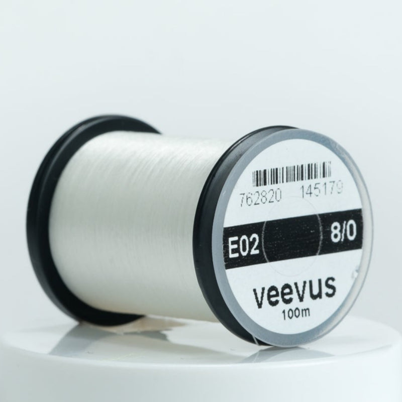 White thread spool, 8/0, 100m.
