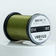 Olive thread spool, 8/0, 100m.