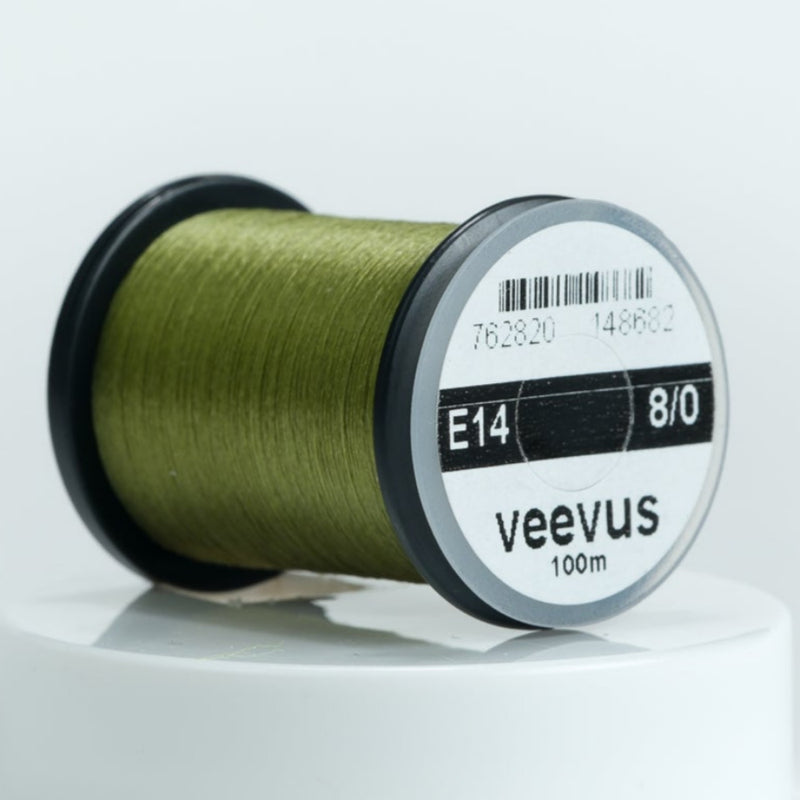 Olive thread spool, 8/0, 100m.