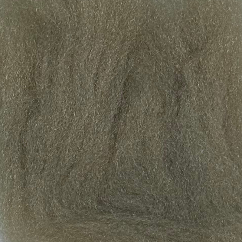 Fly-tying dubbing, olive brown fibers