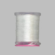 Antron yarn spool, white with loose end