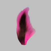 Medium bucktail tuft, hot pink with dark underside