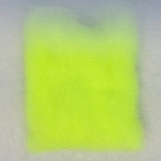 Antron sparkle dub material in bright neon yellow