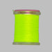 Close up spool of fluorescent yellow Antron yarn