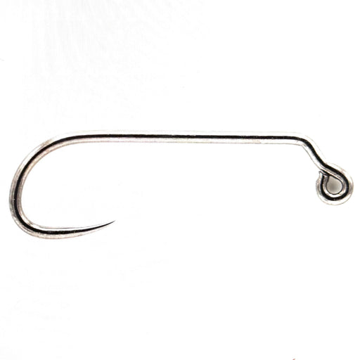 Close up of silver colored hook
