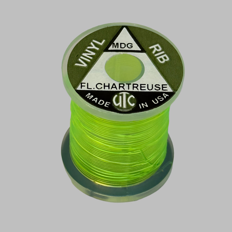 Vinyl D-rib cord spool in fluorescent chartreuse