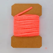 Rayon chenille yarn spool, coral pink