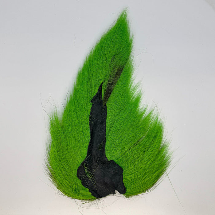 Green and black bucktail
