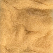 Rabbit dubbing material in light tan, soft shaggy fibers.