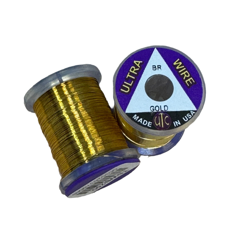 Wire spool in gold with Ultra Wire label