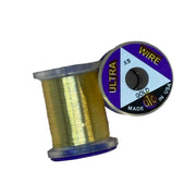 Gold wire spool with Ultra Wire reel label