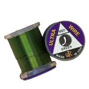 Ultra Wire spool with green wire and purple Ultra Wire reel label