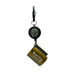 Rod clip with metal hook, black round housing, and Smith Creek logo charm