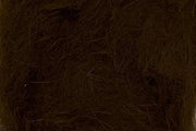 Hareline Dubbin dubbing, dark olive-brown fibers