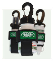 High N Dry fishing products desiccant holder with black strap and white container
