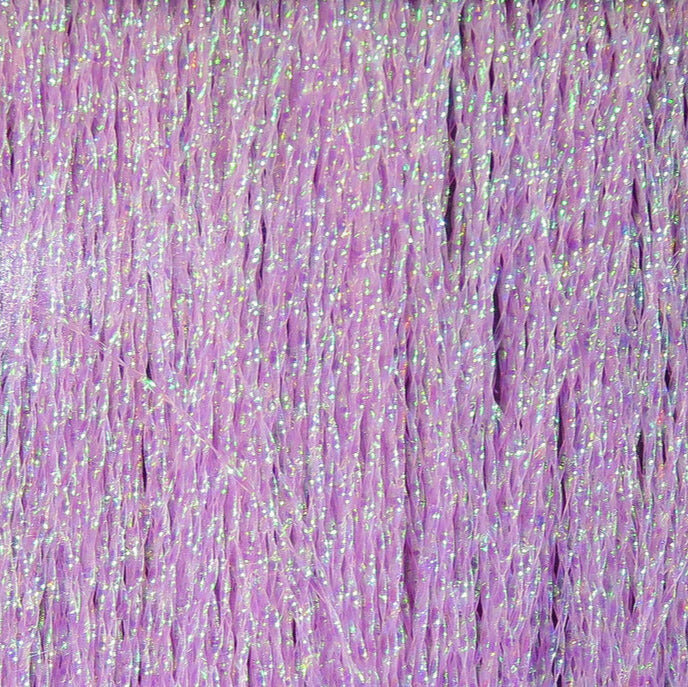 Close up of  BONEFISH PINK colored Krystal Flash Chenille