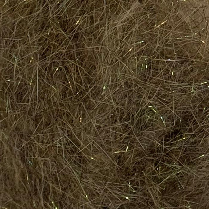 Close up of dark hare's ear dubbing