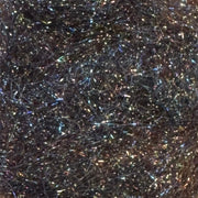 Fly tying dubbing material with dark body and iridescent sparkly strands