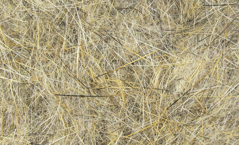 Fly tying dubbing fibers in olive gray with yellow strands
