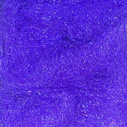 Purple holographic synthetic dubbing fibers with fine glitter strands