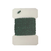 Dark green chenille tinsel roll with subtle sparkle