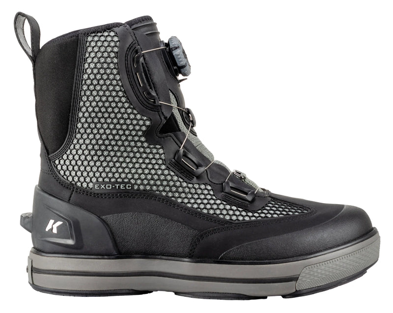 Korker Chrome Lite ankle boot with black mesh side panel and buckle straps