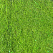 Bright green dubbing fibers, dense